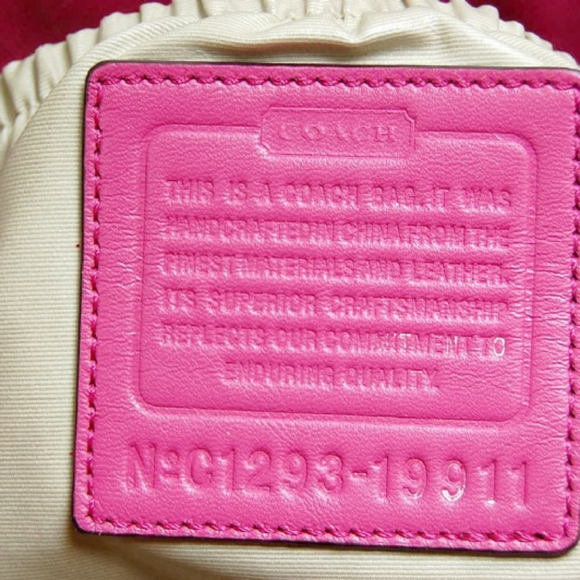 Coach Pink Patent Leather Baby Bag F19911 - Picture 6 of 16